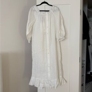 Sleeper Oversized Linen Loungewear Dress